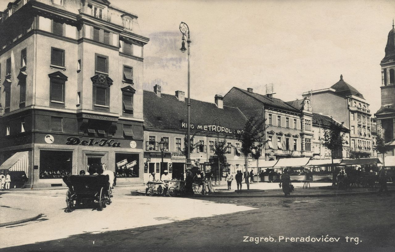 Trg Petra Preradovića oko 1930. godine